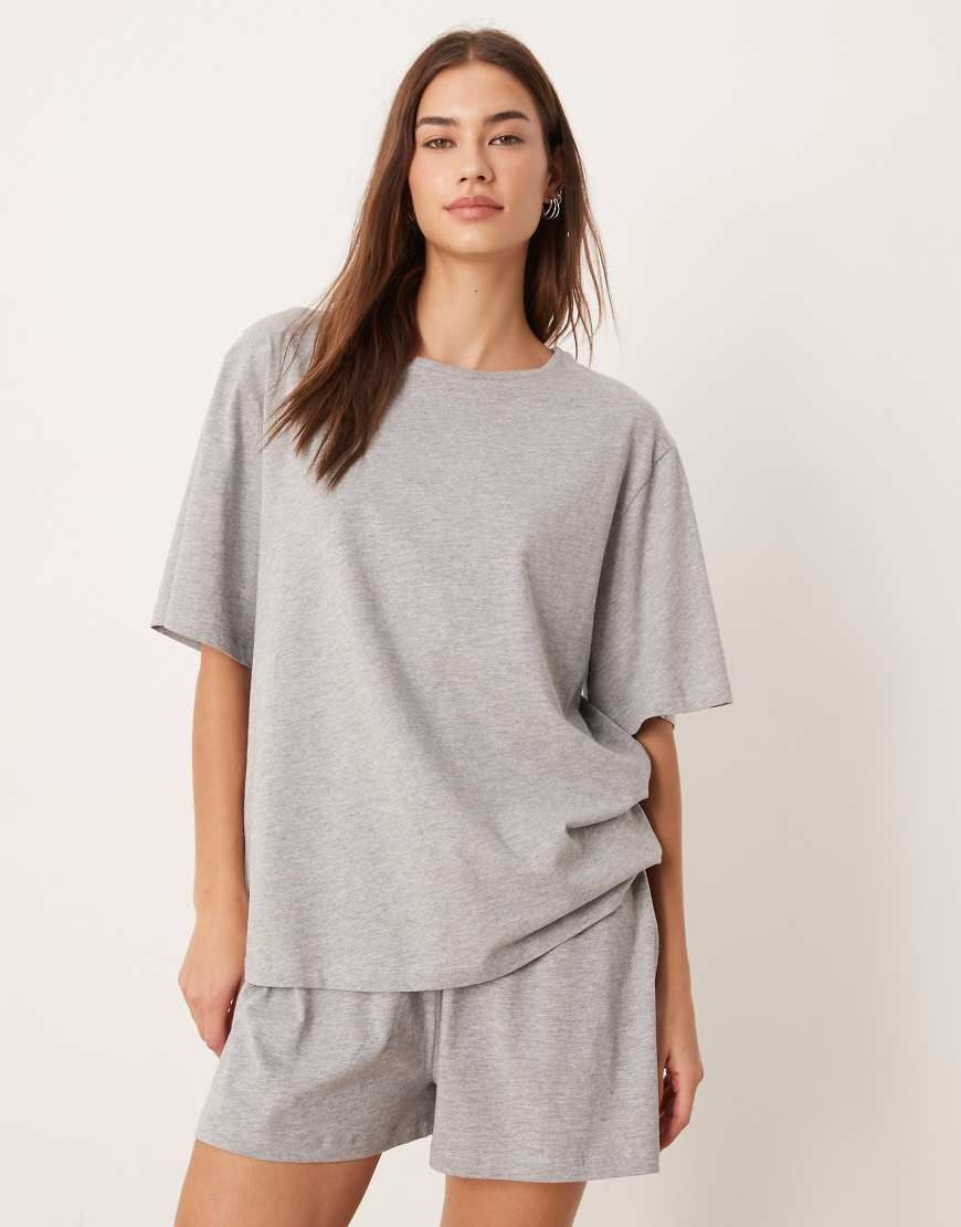 Short gray cotton pajamas