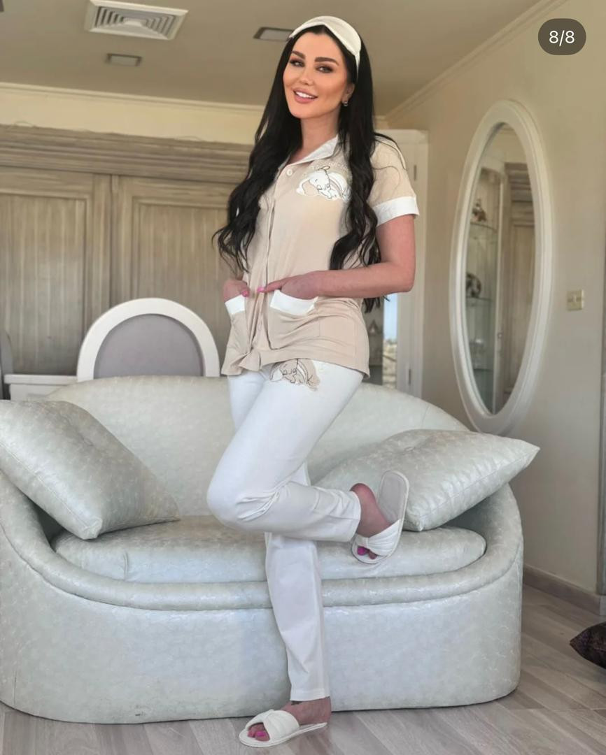 Short gray cotton pajamas - اخضرغامق0-S